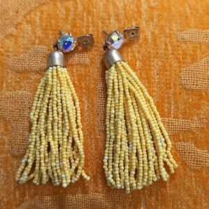 J.Crew Beaded Tassel Earrings